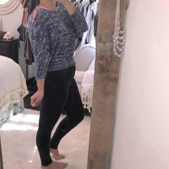 Anthropologie Postmark size xsmall blue sweater - Picture 1 of 6